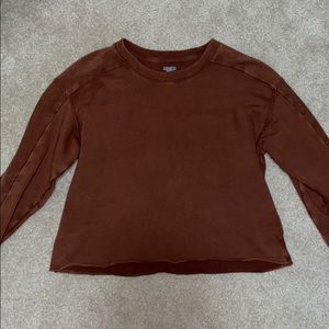 Aerie rust sweatshirt